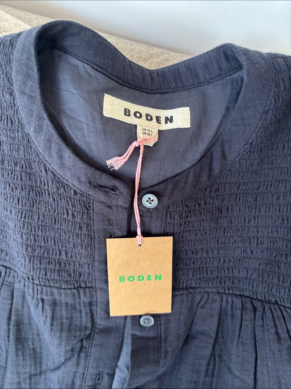 Boden Navy cotton maxi dress from Boden - Picture 2 of 14